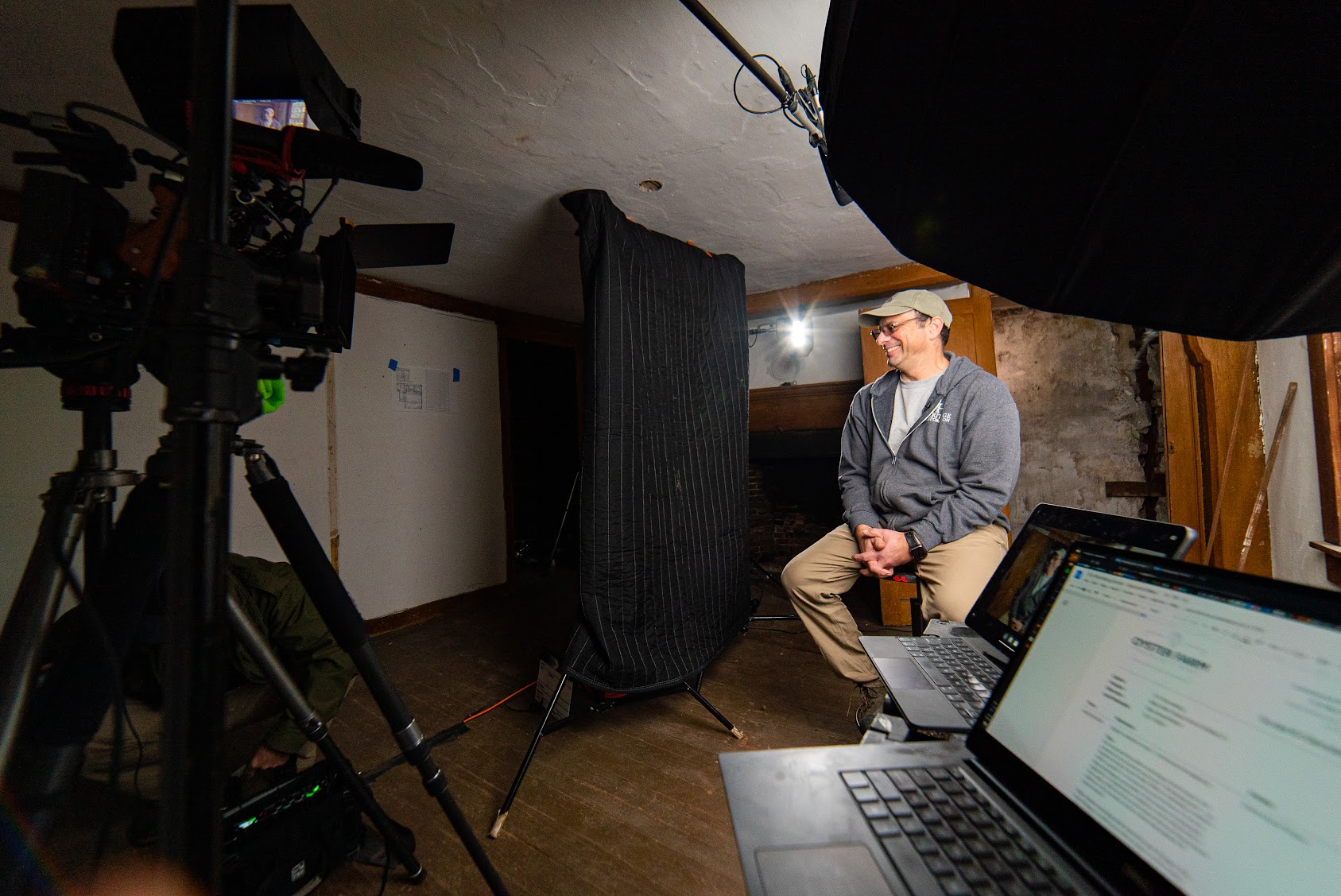 Behind the scenes